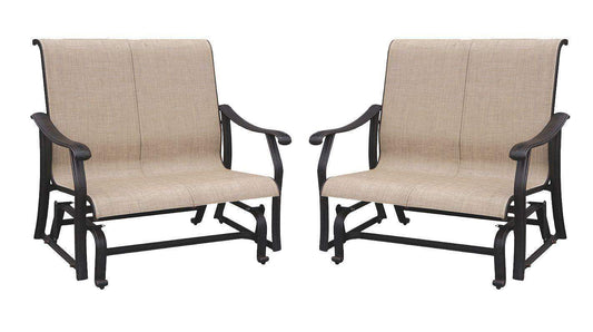 Lawton Casual Comfort Loveseats Lawton Casual Comfort - Sling Bench Loveseat Glider Set