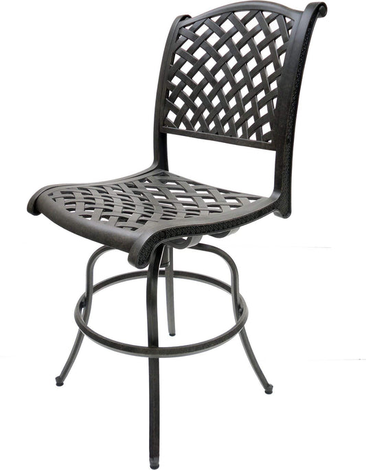 Lawton Casual Comfort Outdoor Barstools 2PC Laced Armless Counter Barstool