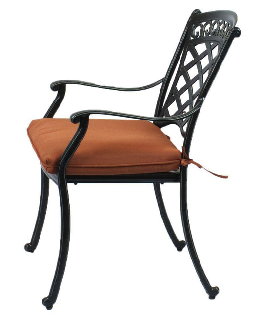 Lawton Casual Comfort Outdoor Dining Set Lawton Casual Comfort - Cast Aluminum 7 PC Dining Set with 76"x42" Dining Table and 6 Dining Chairs