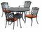 Lawton Casual Comfort Outdoor Dining Set Lawton Casual Comfort - Simoneau Tropez 5 Piece Dining Set with Cushions