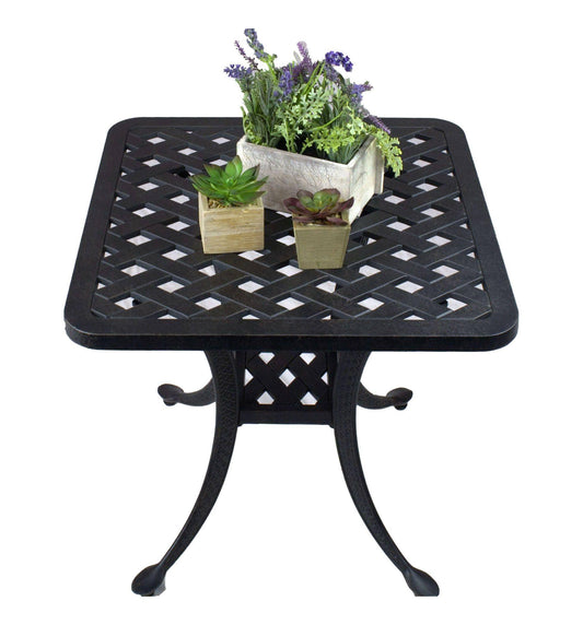 Lawton Casual Comfort Outdoor Dining Table Lawton Casual Comfort - 21" Square Accent Table Weave