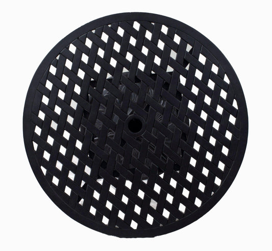 Lawton Casual Comfort Outdoor Dining Table Lawton Casual Comfort - 36" Round Pedstal Bar Table Weave With Footrest