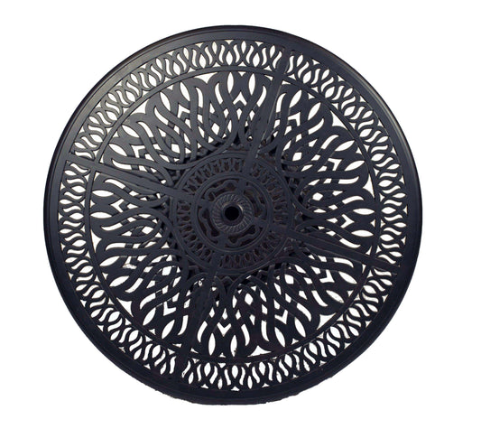 Lawton Casual Comfort Outdoor Dining Table Lawton Casual Comfort - 42" Round Pedestal Bar Table Signature With Footrest