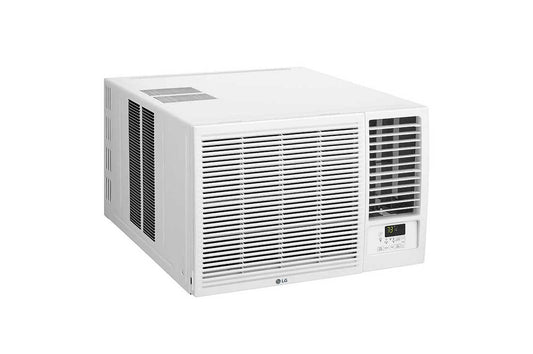LG Window Heat/Cool LG 18,000 BTU 230V Window-Mounted Air Conditioner with 12,000 BTU Supplemental Heat Function