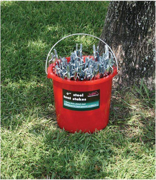 LIBERTY MOUNTAIN Shelter TENT PEG STEEL 9" BULK TEXSPORT STEEL TENT PEGS
