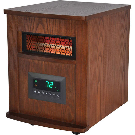 LifeSmart LifeSmart 6 Element Infrared Heater Wood Cabinet