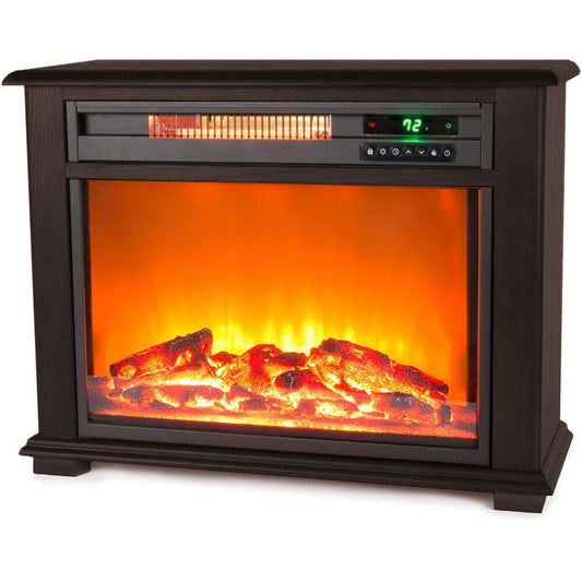 LifeSmart LifeSmart Fireplace Heater Dark Walnut