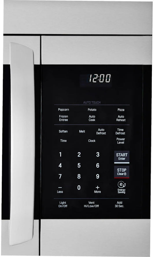 LG - 1.7 cu. ft. Over-the-Range Microwave Oven in Stainless Steel with EasyClean - LMV1764ST