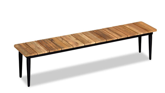 Harmonia Living - Louie 6 Seat Reclaimed Teak Dining Set w/ Benches | LOU-AL-SET552