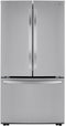 LG - 29 cu. ft. 3-Door French Door Refrigerator in Stainless Steel with Door Cooling+ and Internal Ice Dispenser - LRFCS29D6S