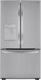 LG - 29 cu. ft. French Door Refrigerator w/ Multi-Air Flow, SmartPull Handle and ENERGY STAR in PrintProof Stainless Steel - LRFWS2906S