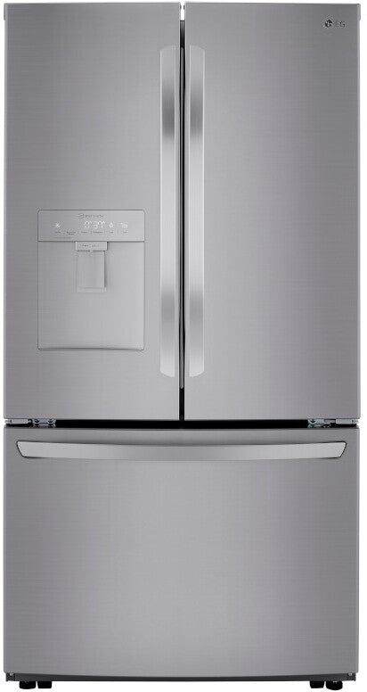 LG - 29 cu. Ft. French Door Refrigerator w/ Multi-Air Flow, SmartPull Handle and Energy Star in Platinum Silver - LRFWS2906V