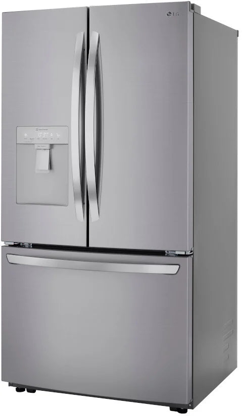 LG - 29 cu. Ft. French Door Refrigerator w/ Multi-Air Flow, SmartPull Handle and Energy Star in Platinum Silver - LRFWS2906V