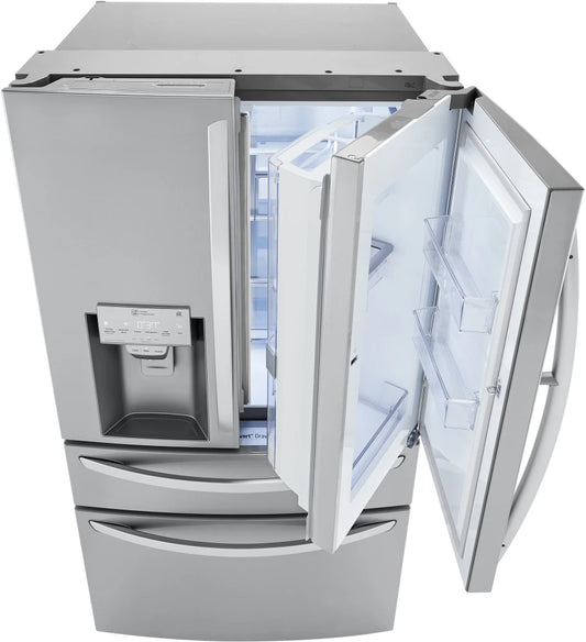 LG - 36 Inch 4 Door Smart French Door Refrigerator with 29.5 Cu. Ft. Capacity - LRMDS3006S