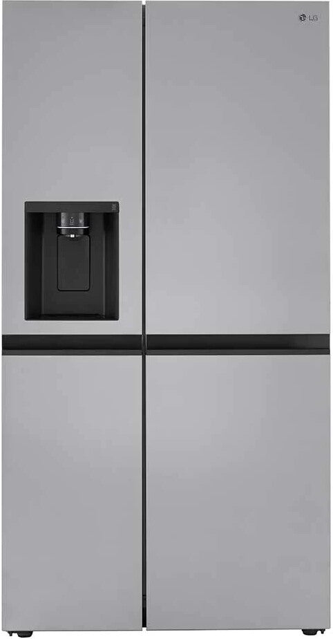 LG - 27 cu. ft. Side by Side Refrigerator w/ Door Cooling and Ice and Water Dispenser in PrintProof Stainless Steel - LRSXS2706S