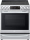 LG - 6.3 cu. ft. Smart Slide-In Electric Range with ProBake Convection & Air Sous Vide in PrintProof Stainless Steel - LSEL6337F