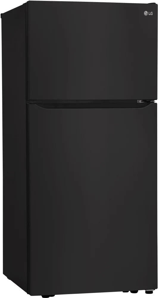 LG - 30 in. W 20 cu. ft. Top Freezer Refrigerator w/ Multi-Air Flow and Reversible Door in Black, ENERGY STAR - LTCS20020B