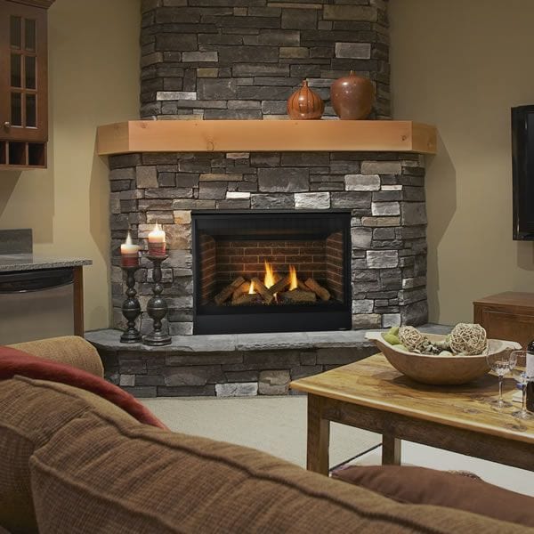 Majestic 42 Marquis See-Through Direct Vent Gas Fireplace - Fireplace Deals