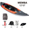 Aqua Marina - Memba-390 Touring Kayak 2-person. DWF Deck. Kayak paddle set included. | ME-390-22