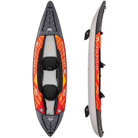 Aqua Marina - Memba-390 Touring Kayak 2-person. DWF Deck. Kayak paddle set included. | ME-390-22
