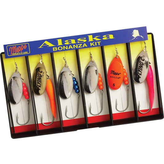 Mepps Fishing : Lures Mepps Alaska Bonanza Kit - Plain Single Hook Lure Assortment