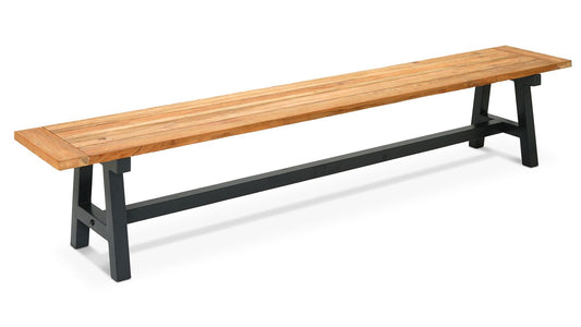 Harmonia Living - Mill 78" Reclaimed Teak Dining Bench | MILL-AL-78BNCH