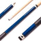 Mizerak Pool Cue 57” Two-Piece Hardwood Cue (Blue)