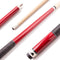 Mizerak Pool Cue 57” Two-Piece Hardwood Cue (Red)