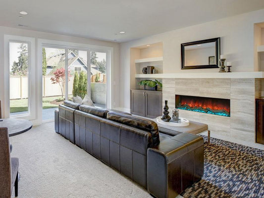 Modern Flames Built-In Electric Fireplace Modern Flames - 50" SPECTRUM LINEAR RECESSED (8" DEEP - 46.5" x 13" VIEWING)