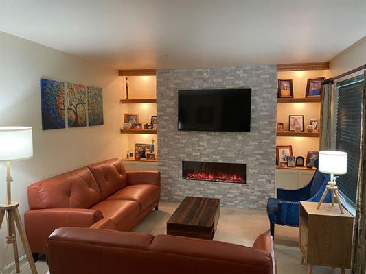 Modern Flames Modern Flames Ready to Finish Premium Wall Mounted Cabinet for 44 Inch Multisided Landscape Pro Electric Fireplaces | WMC-44LPM-RTF