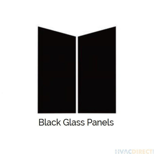 Modern Flames Recessed Flush Mount Accessories Modern Flames - BLACK GLASS SIDE PANELS - 2 PIECES (FITS ALL SIZES)