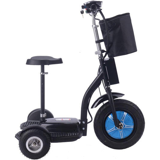 MotoTec Electric Ride Ons MotoTec Electric Trike 48v 750w Lithium | MT-TRK-750-Lithium_Black