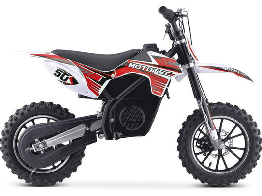MotoTec MotoTec - MotoTec 24v 500w Gazella Electric Dirt Bike Red | MT-Dirt-500_Red