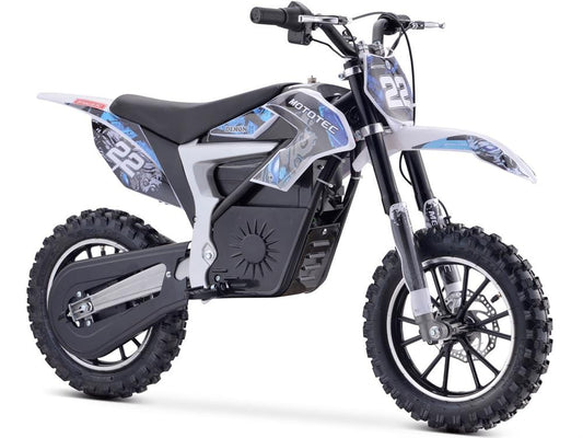 MotoTec MotoTec - MotoTec 36v 500w Demon Electric Dirt Bike Lithium Blue | MT-Dirt-Lithium_Blue
