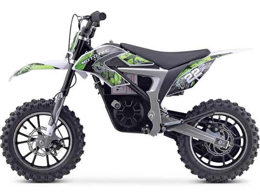 MotoTec MotoTec - MotoTec 36v 500w Demon Electric Dirt Bike Lithium Green | MT-Dirt-Lithium_Green