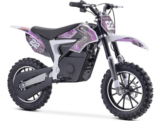 MotoTec MotoTec - MotoTec 36v 500w Demon Electric Dirt Bike Lithium Purple | MT-Dirt-Lithium_Purple