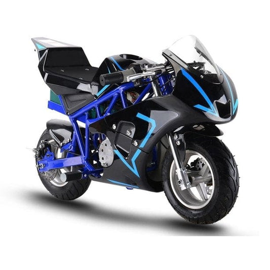 MotoTec MotoTec - MotoTec 36v 500w Electric Pocket Bike GP Blue | MT-Elec-GP_Blue