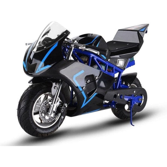MotoTec MotoTec - MotoTec 36v 500w Electric Pocket Bike GP Blue | MT-Elec-GP_Blue