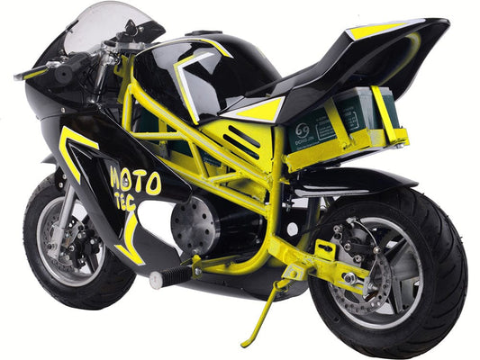 MotoTec MotoTec - MotoTec 36v 500w Electric Pocket Bike GT Yellow | MT-Elec-GT_Yellow