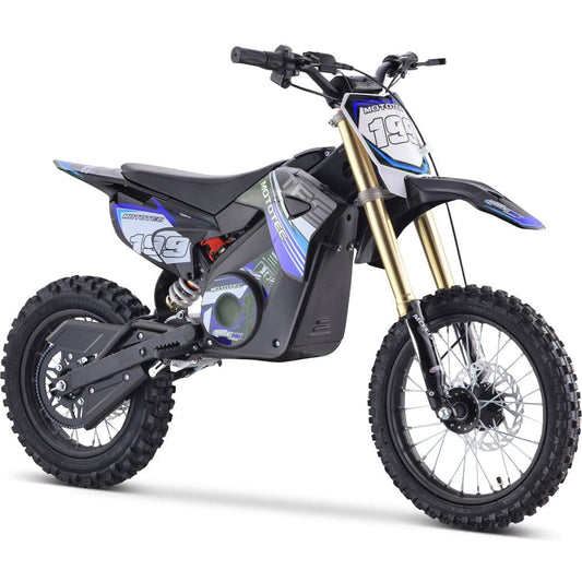 MotoTec MotoTec - MotoTec 48v Pro Electric Dirt Bike 1500w Lithium Blue | MT-Dirt-Pro-1500_Blue