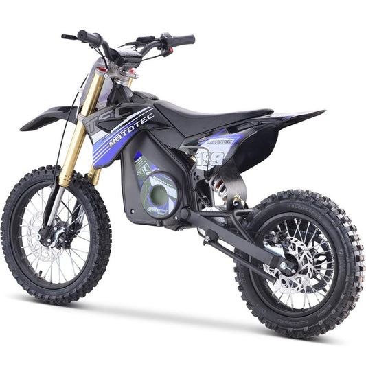 MotoTec MotoTec - MotoTec 48v Pro Electric Dirt Bike 1500w Lithium Blue | MT-Dirt-Pro-1500_Blue