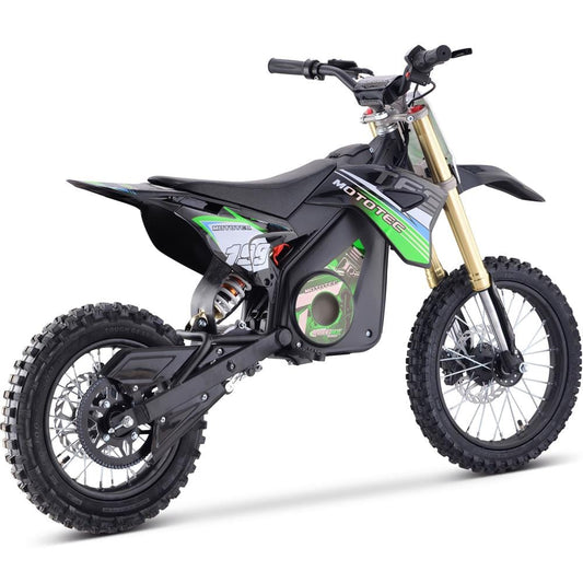MotoTec MotoTec - MotoTec 48v Pro Electric Dirt Bike 1500w Lithium Green | MT-Dirt-Pro-1500_Green