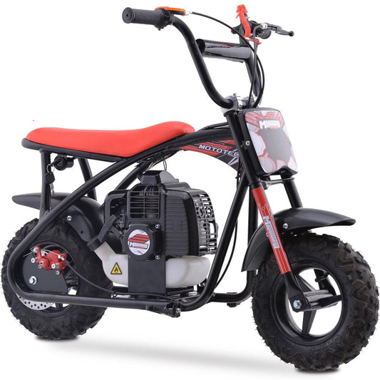 MotoTec MotoTec - MotoTec Bandit 52cc 2-Stroke Kids Gas Mini Bike Red | MT-MB-52cc-Bandit_Red