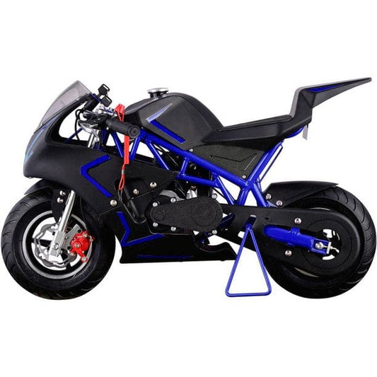 MotoTec MotoTec - MotoTec Cali Gas Pocket Bike 40cc 4-Stroke Blue | MT-GP-Cali_Blue