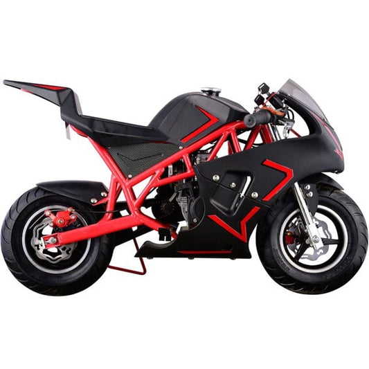 MotoTec MotoTec - MotoTec Cali Gas Pocket Bike 40cc 4-Stroke Red | MT-GP-Cali_Red