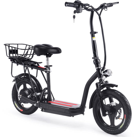 MotoTec MotoTec - MotoTec Cruiser 48v 350w Lithium Electric Scooter Black | MT-Cruz-48v-350w-Lith_Black