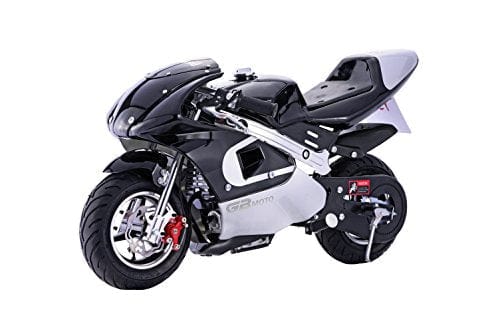 MotoTec MotoTec - MotoTec GBmoto Gas Pocket Bike 40cc 4-Stroke Black | MT-GP-GBmoto_Black
