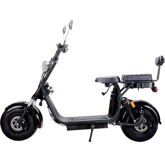 MotoTec MotoTec - MotoTec Knockout 60v 2000w Lithium Electric Scooter Black | MT-Knockout-2000_Black