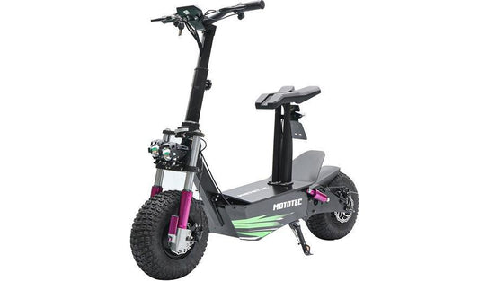 MotoTec MotoTec - MotoTec Mars 48v 2500w Electric Scooter Black | MT-Mars-2500w_Black