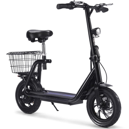 MotoTec MotoTec - MotoTec Metro 36v 350w Lithium Electric Scooter Black | MT-Metro-36v-350w_Black